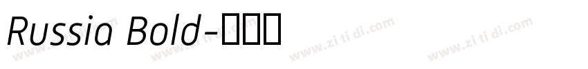 Russia Bold字体转换